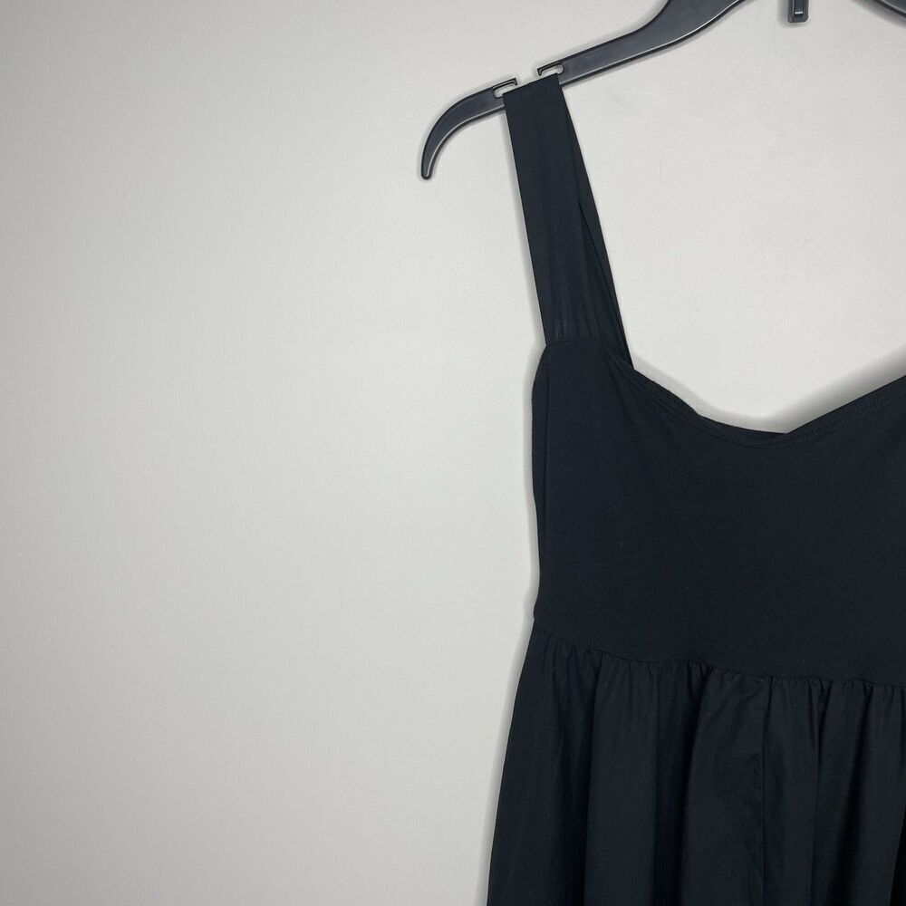 J.CREW Tank Midi Dress Women XXS Poplin Skirt NEW Black A-Line Pockets CA647 - Picture 5 of 16